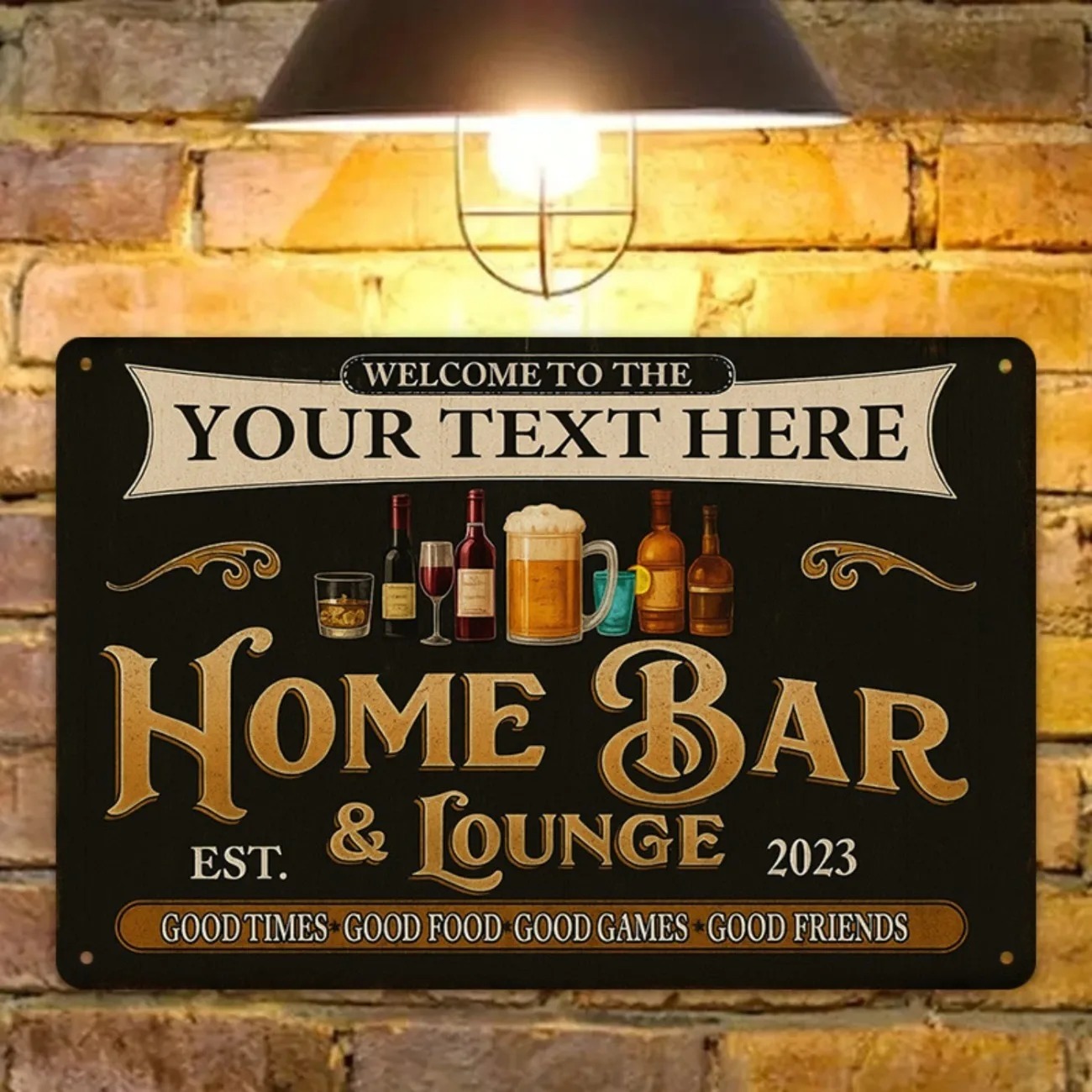 Özel Yazılı Vintage Ev Barı ve - Home Bar Lounge incelemesi ve fiyatı